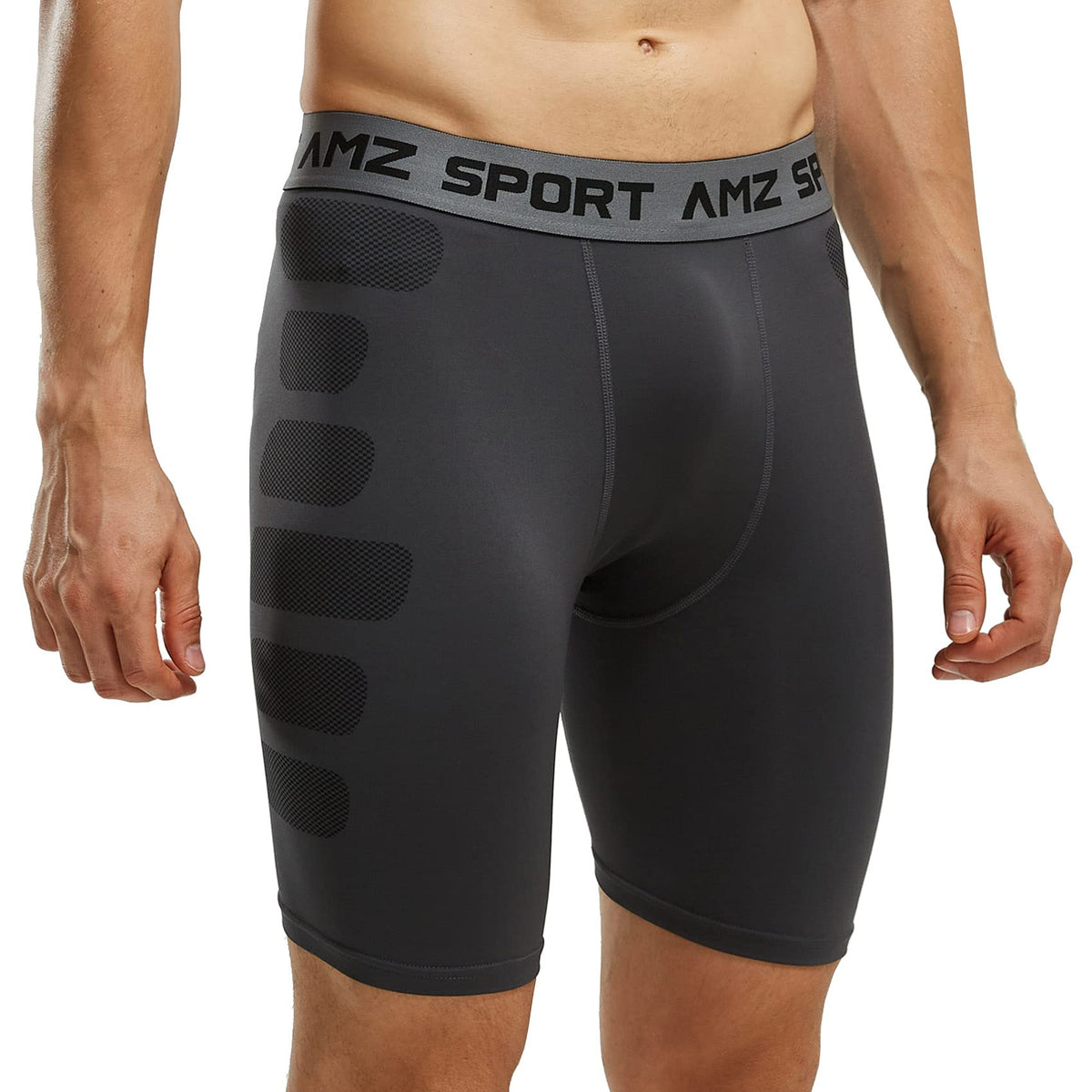 AMZSPORT Men's Breathable Compression Shorts