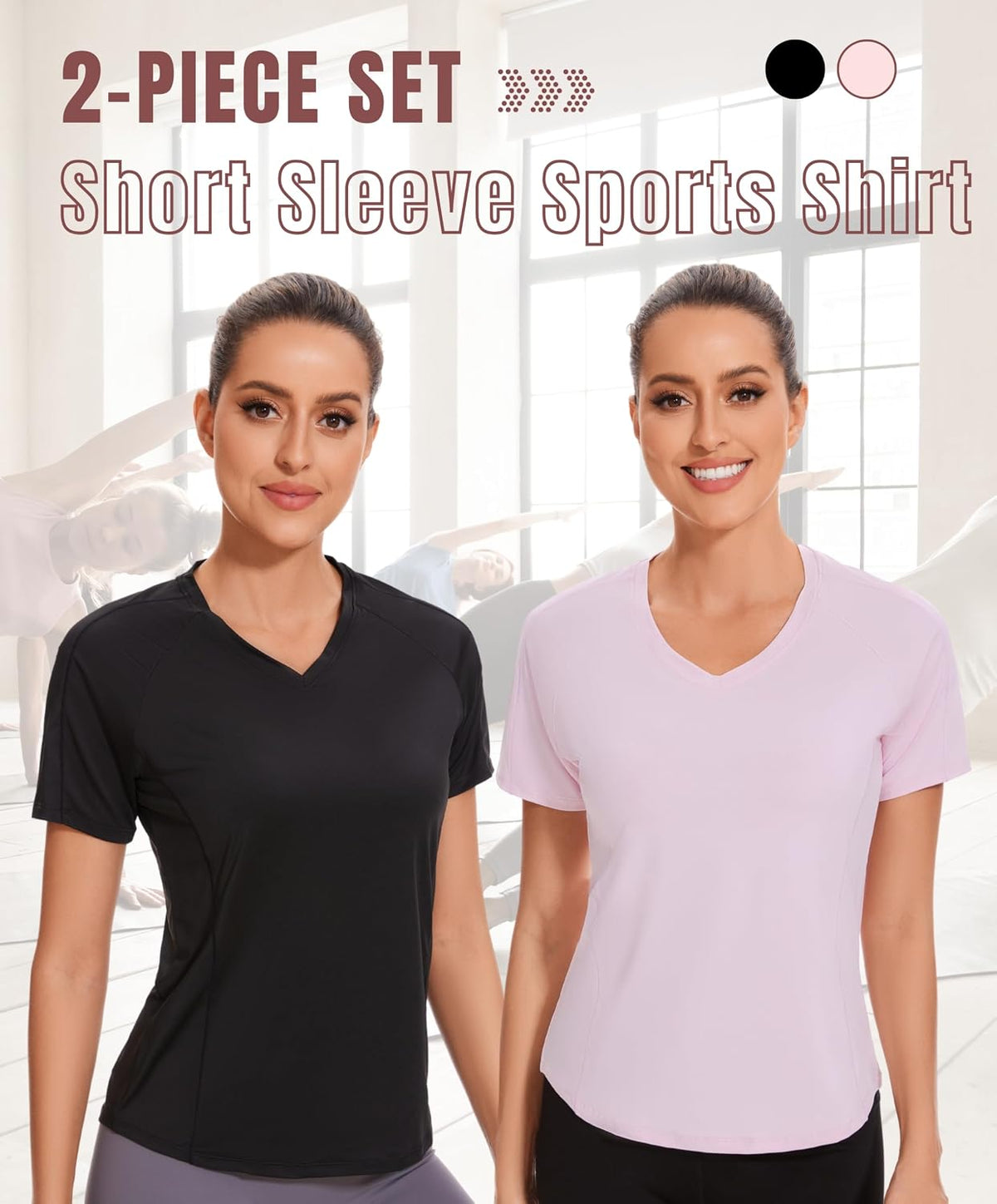 AMZSPORT Women's Short Sleeve Sport T-Shirt Breathable Running Top