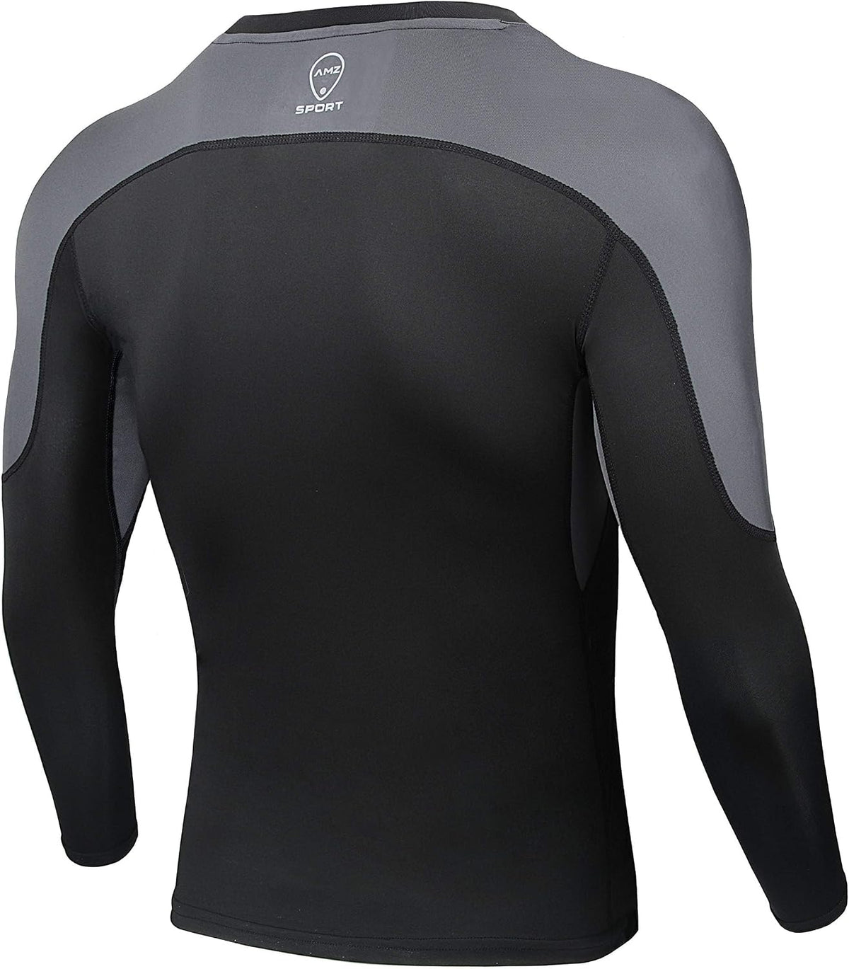 AMZSPORT Men's Long Sleeve Compression Shirt, Breathable