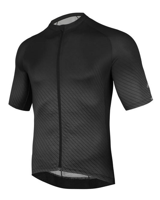 AMZSPORT Men's Short Sleeve Cycling Jersey Zip Pockets Quick-Dry Top