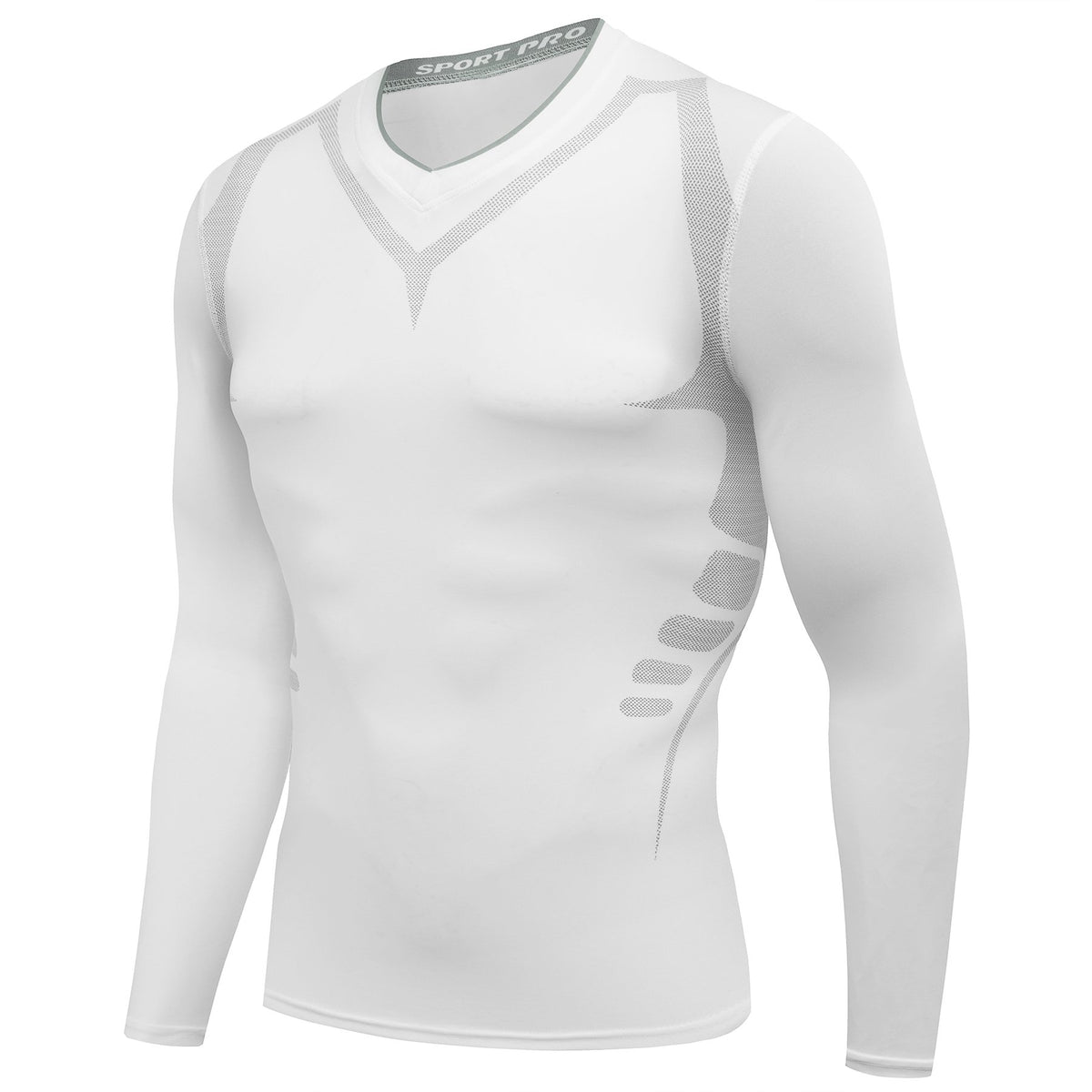 AMZSPORT Men's Long Sleeve Compression Shirt, All-Season