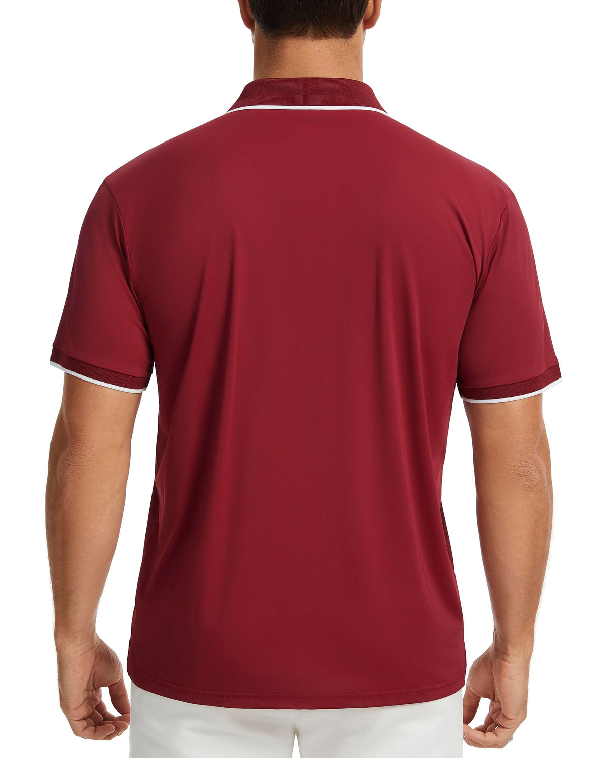 AMZSPORT Men's Short Sleeve Polo Shirt For Golf,Business Or Casual
