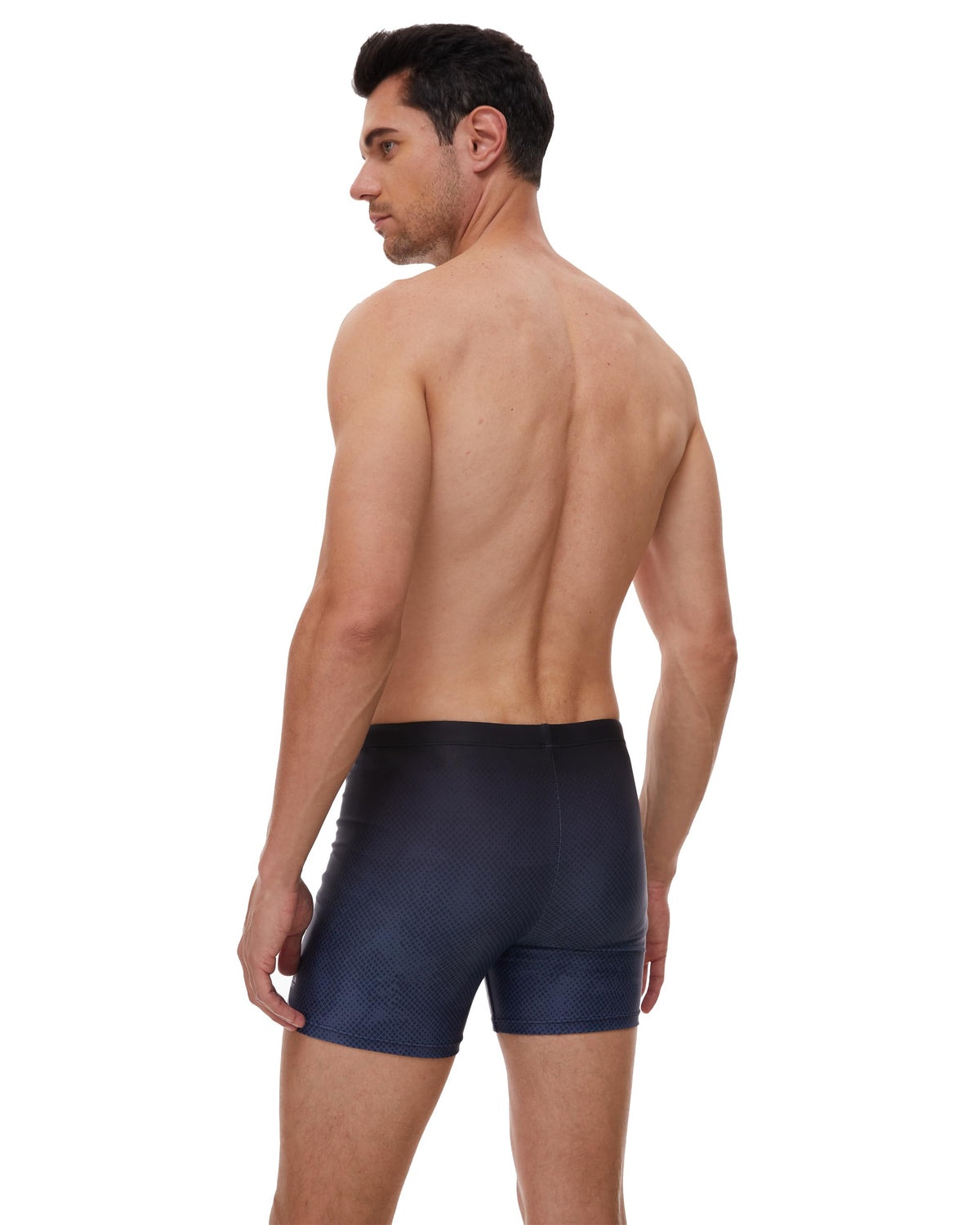 AMZSPORT Men's Short Swim Trunks Quick-Dry Beach Shorts Mesh Lining