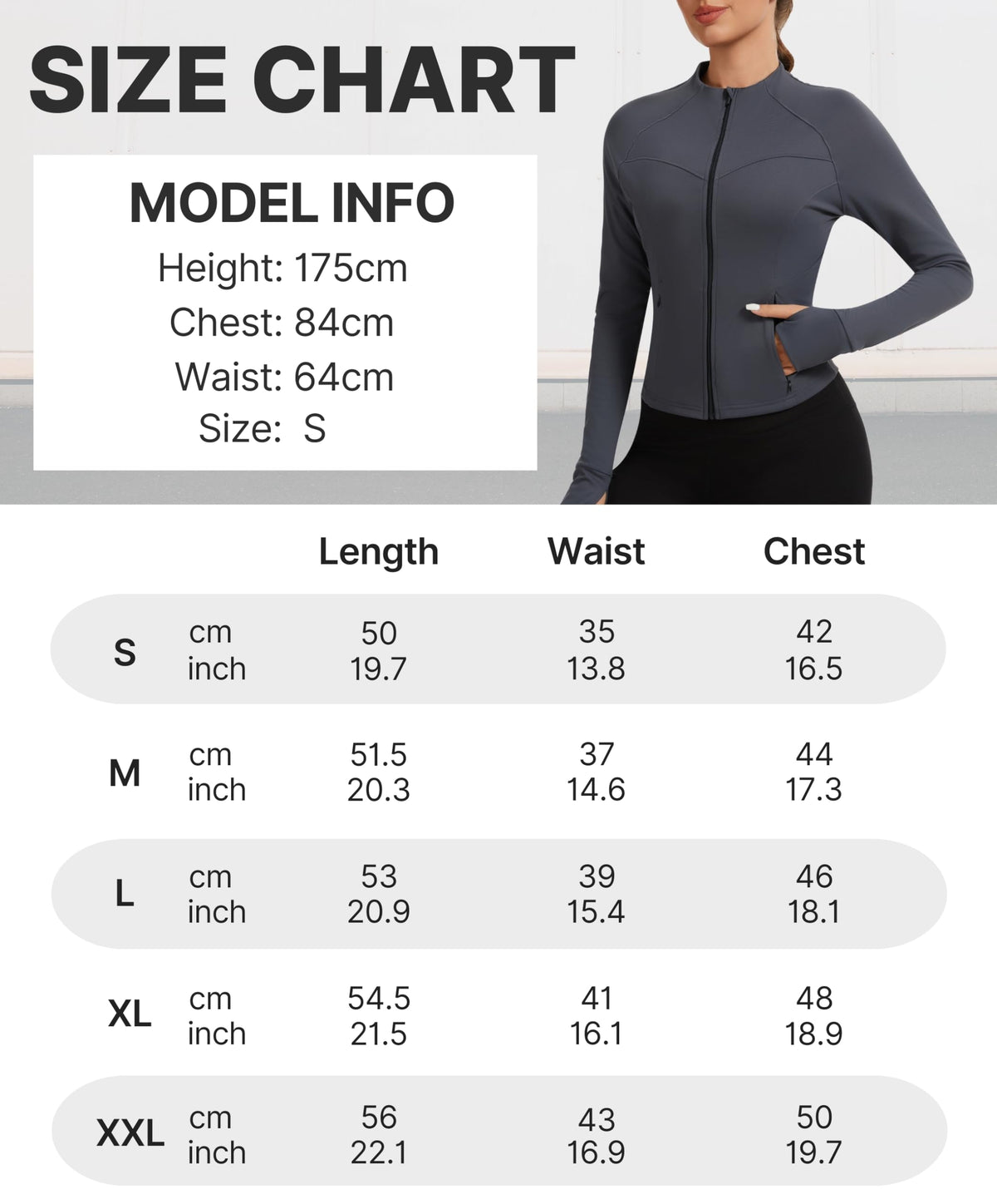 AMZSPORT Women's Running Jacket Slim Fit Training Top Yoga Gym Sport