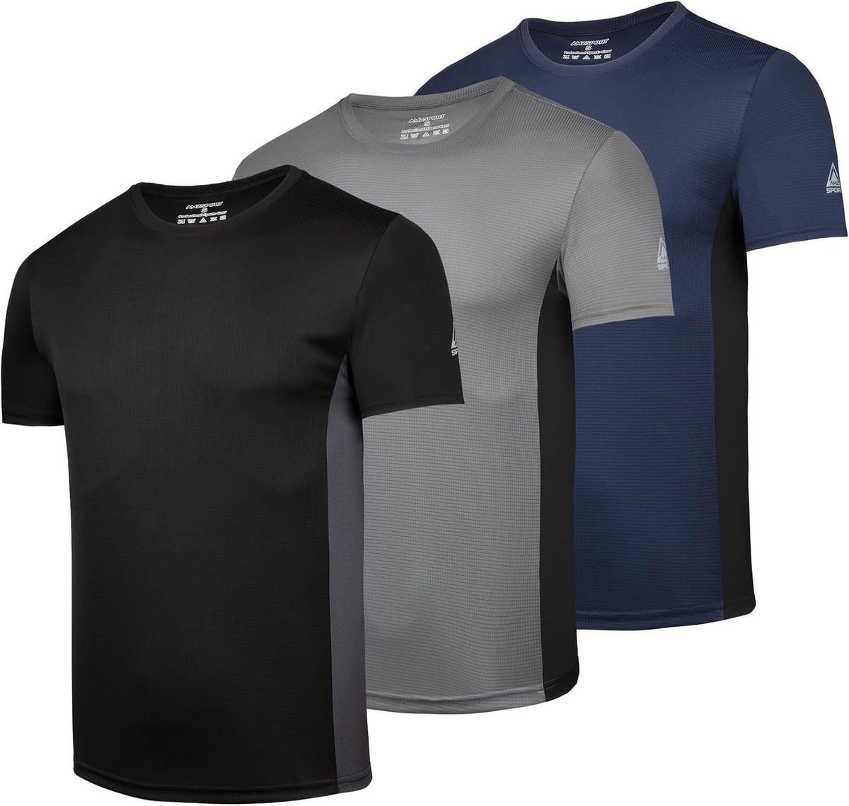 AMZSPORT Men's Lightweight Breathable Short Sleeve Running T-Shirt