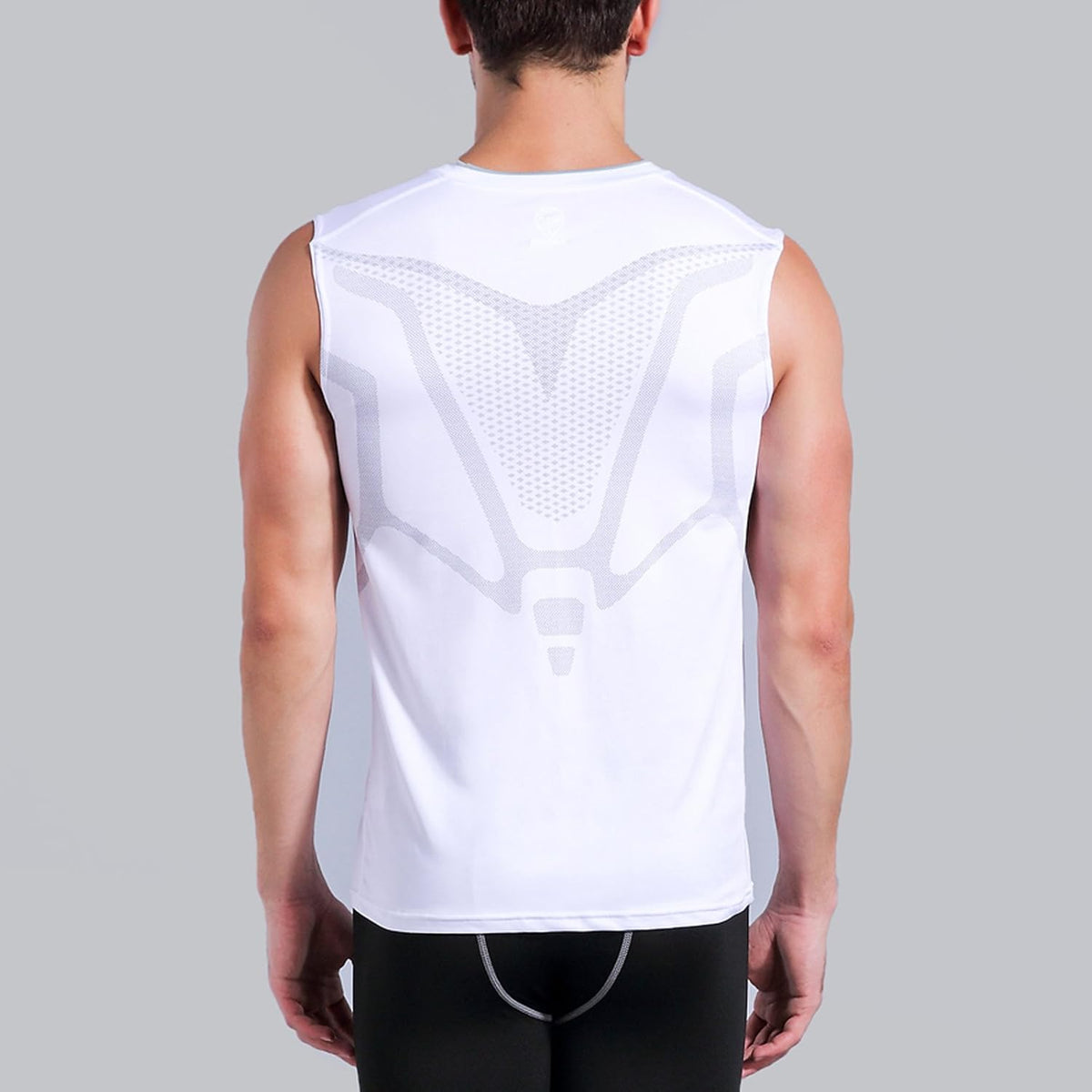 AMZSPORT Men's Compression Tank Top Sleeveless Base Layer Shirt