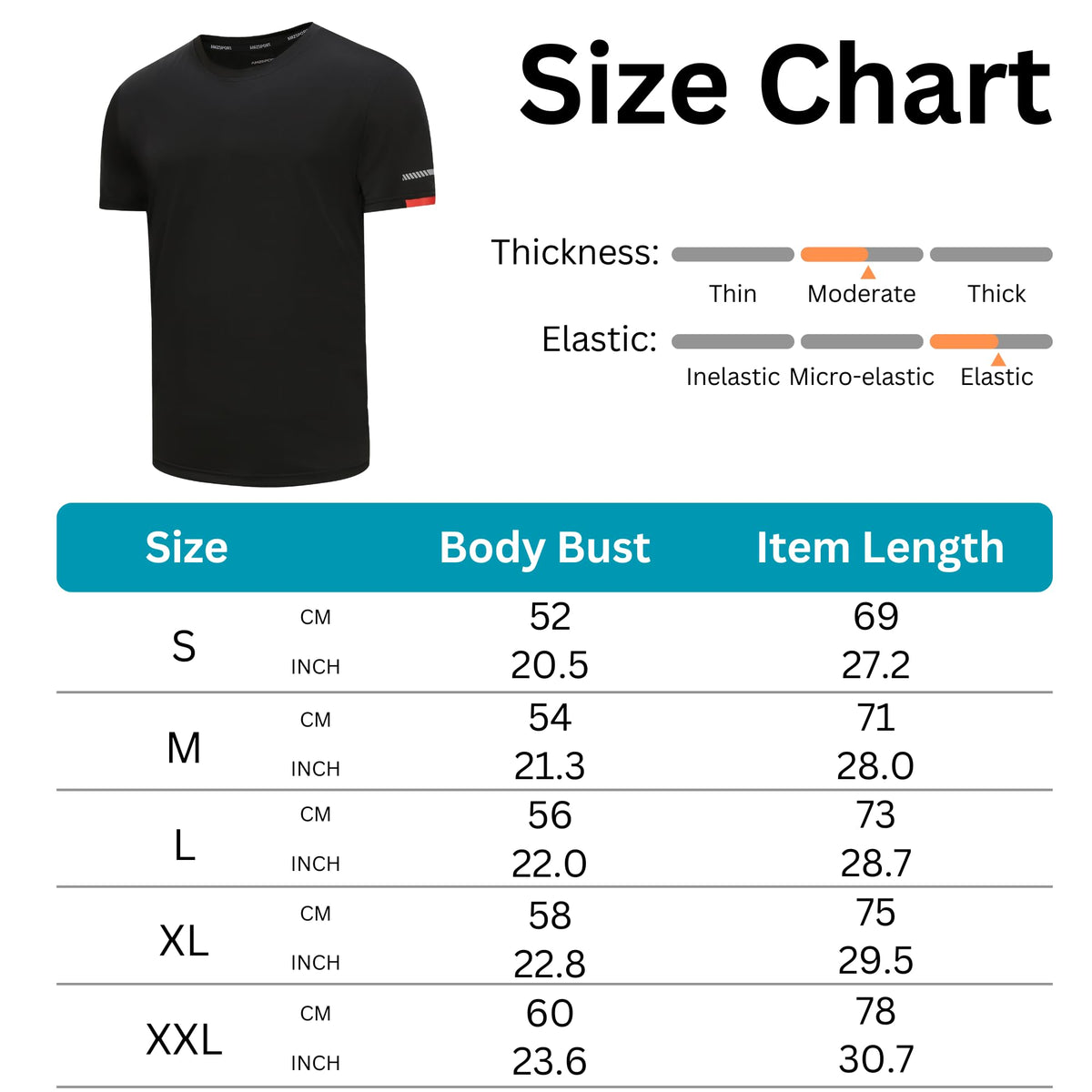 AMZSPORT Herren Sport T-Shirts, 3/5er-Pack Atmungsaktive & Schnelltrocknende Mesh Kurzarmshirts für Laufen, Training & Fitness