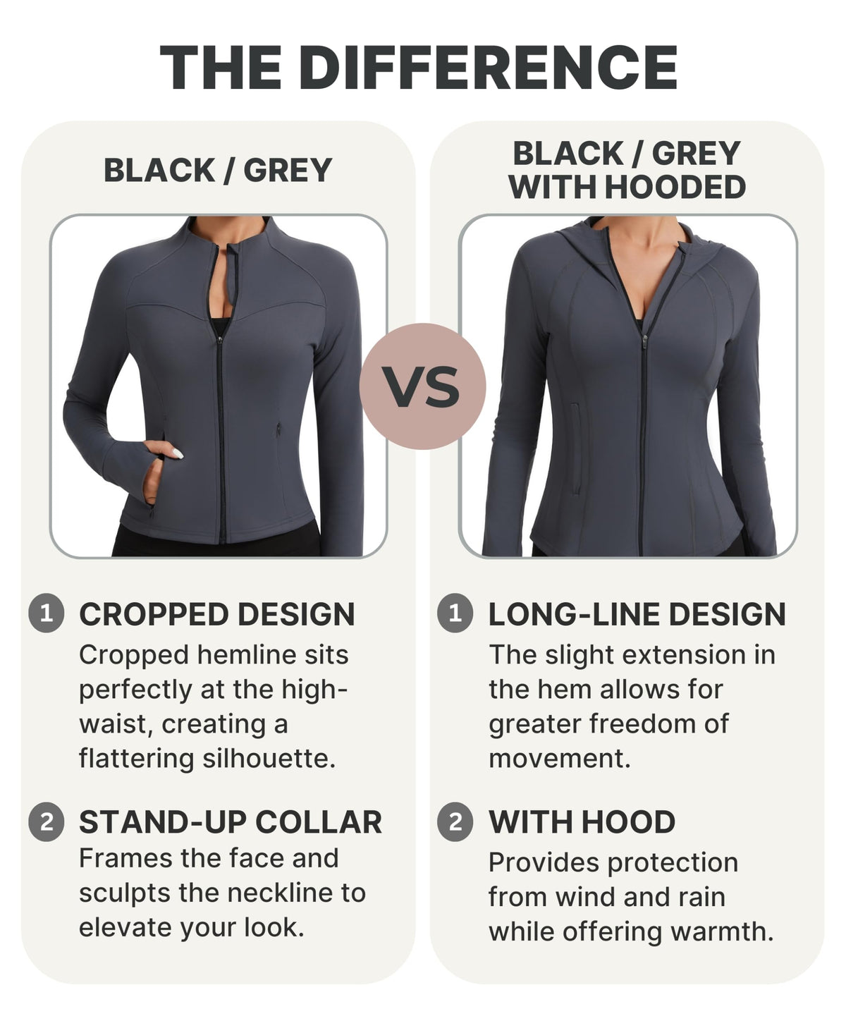AMZSPORT Women's Running Jacket Slim Fit Training Top Yoga Gym Sport