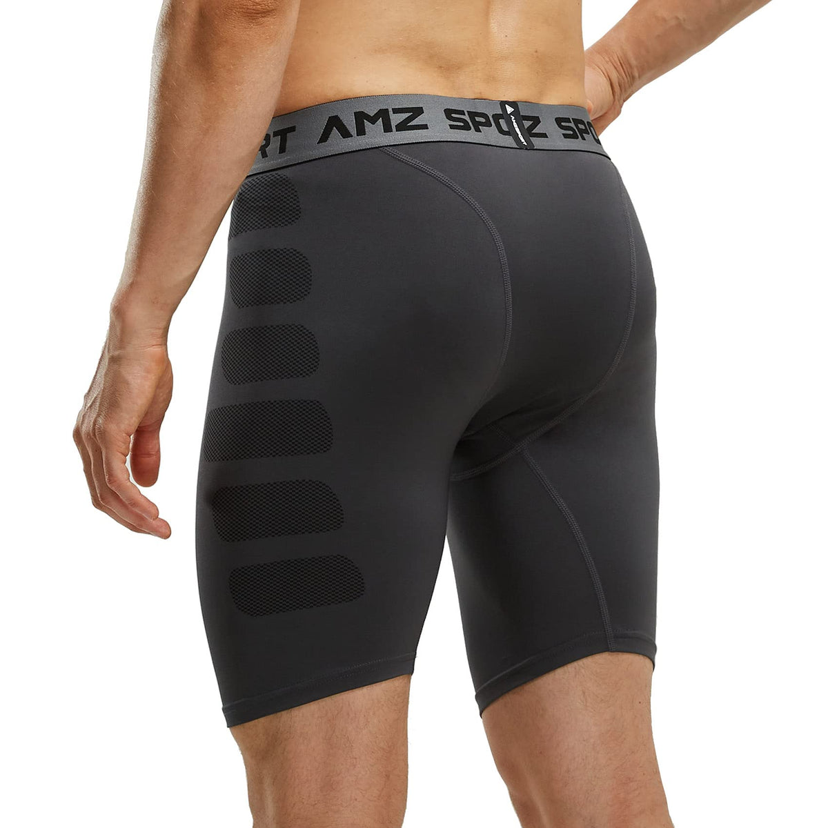 AMZSPORT Men's Breathable Compression Shorts