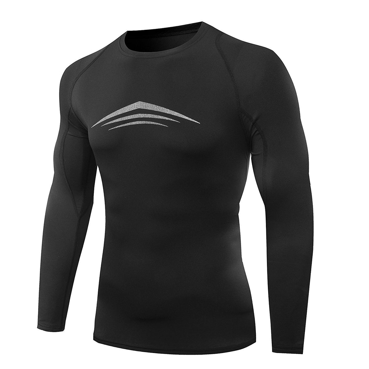 AMZSPORT Men's Long Sleeve Compression Shirt, All-Season