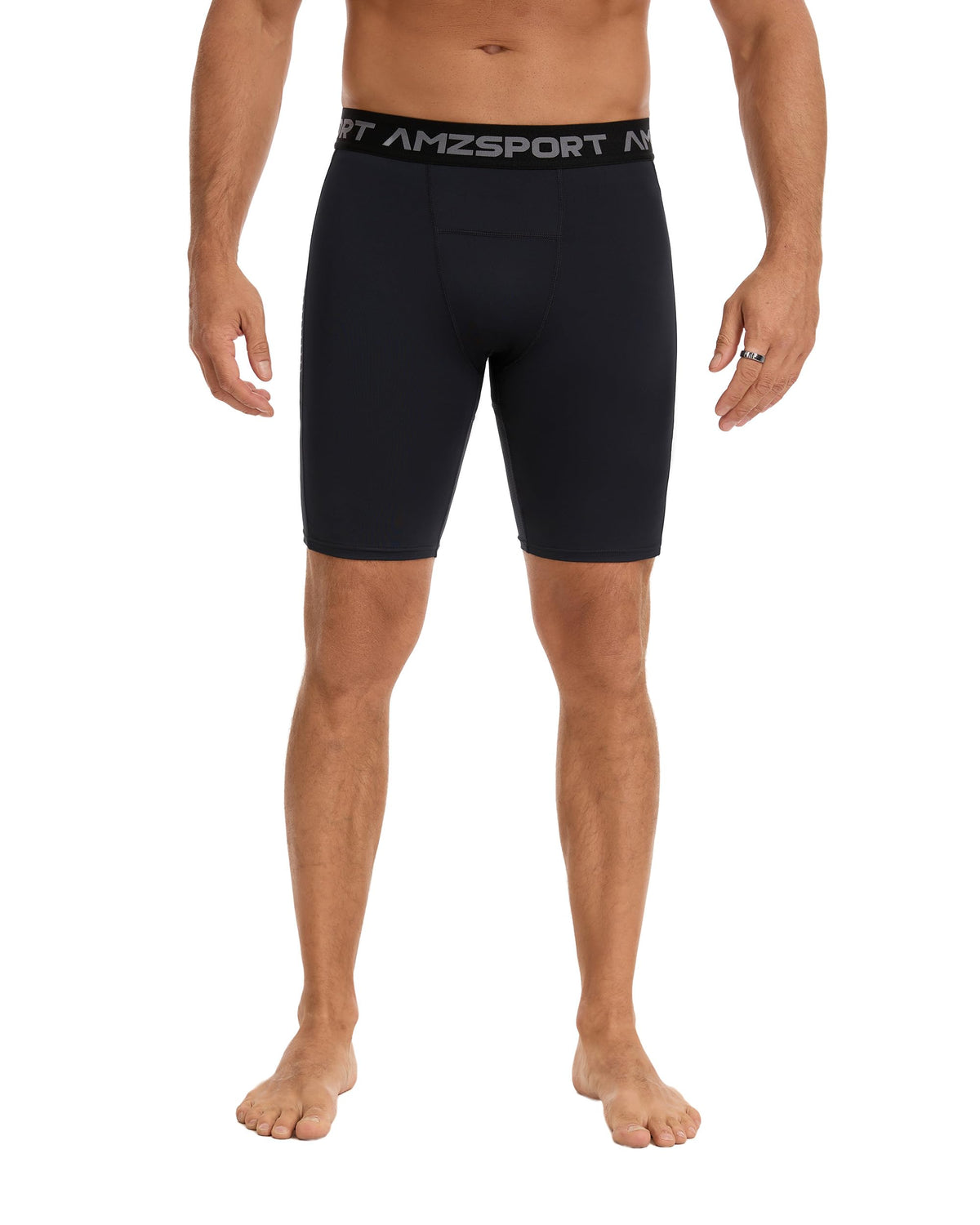 AMZSPORT Men's Breathable Compression Shorts