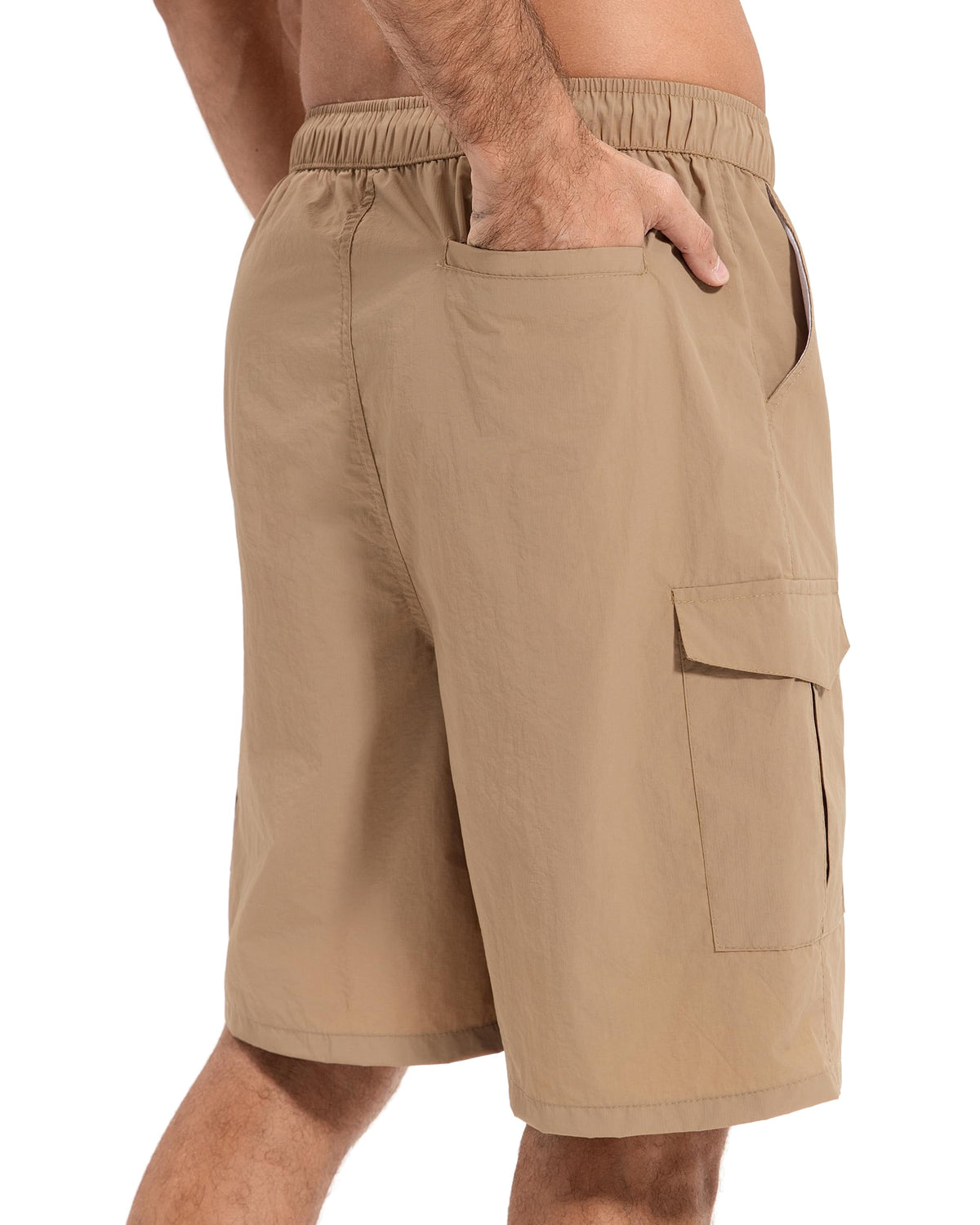 AMZSPORT Men's Lightweight Cargo Shorts with 5 Pockets