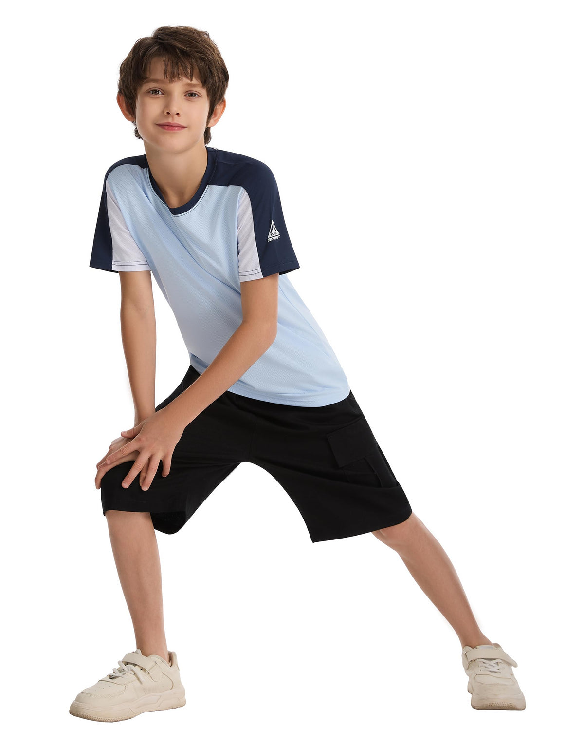 AMZSPORT Kids Unisex Short Sleeve Sports T-Shirt For Football Training