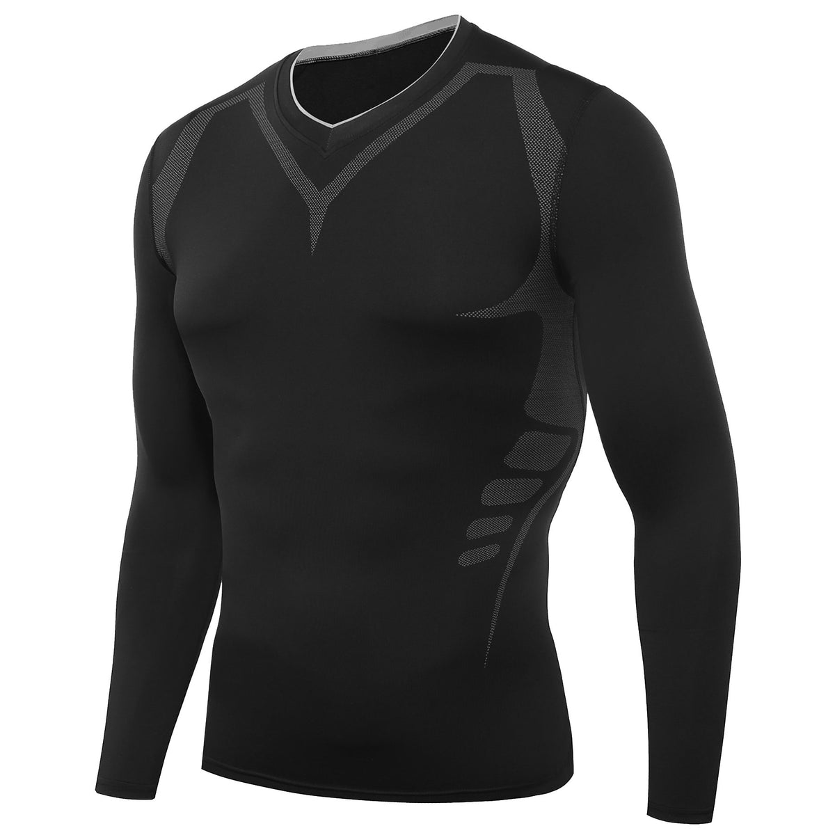 AMZSPORT Men's Long Sleeve Compression Shirt, All-Season
