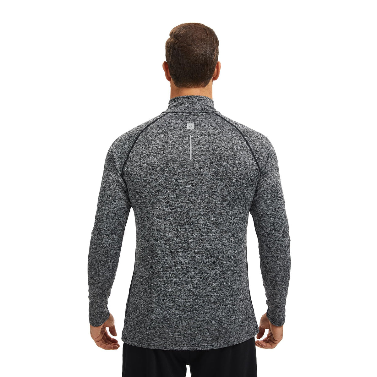 AMZSPORT Men's 1/4 Zip Long Sleeve Running & Training Shirt