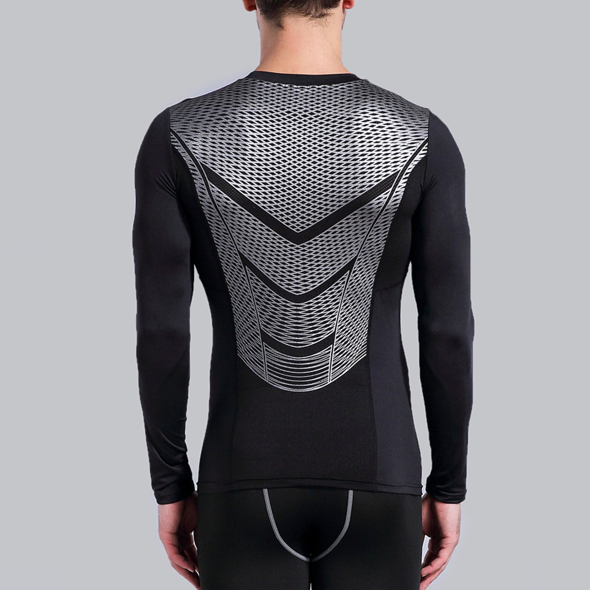 AMZSPORT Men's Long Sleeve Compression Shirt, All-Season