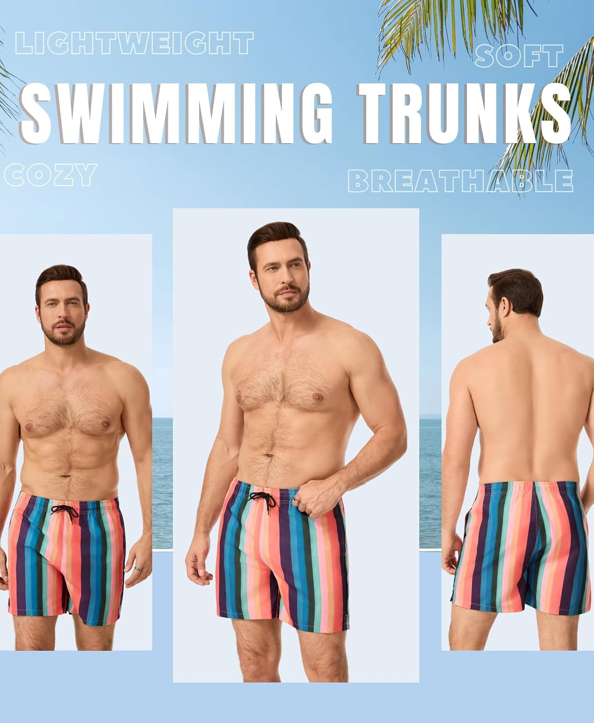 AMZSPORT Men's Swim Trunks