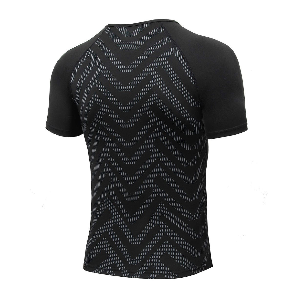 AMZSPORT Men's Short Sleeve Compression Shirt Quick-Dry Running