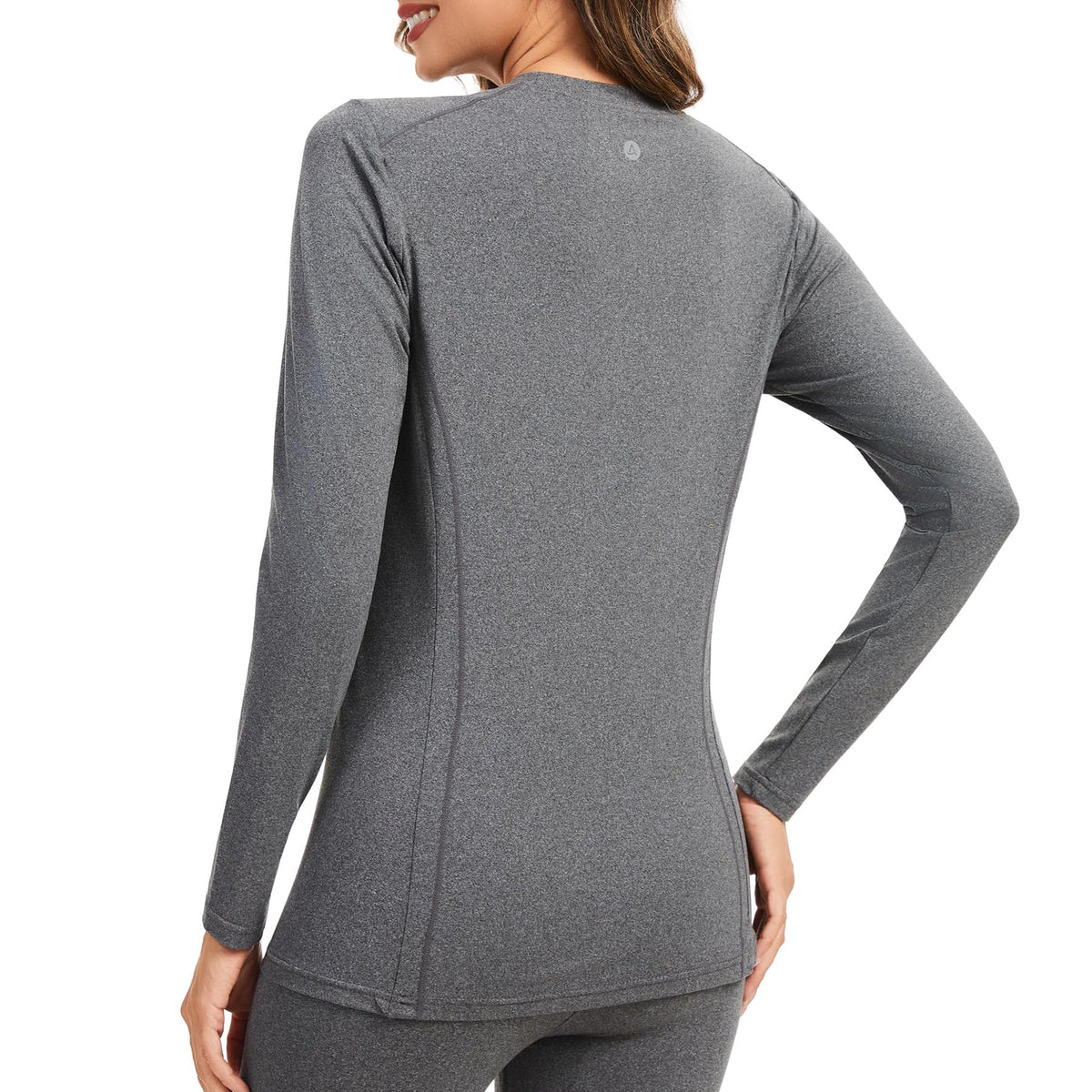 AMZSPORT Women's Thermal Long Sleeve Shirt Slim Fit Winter Base Layer