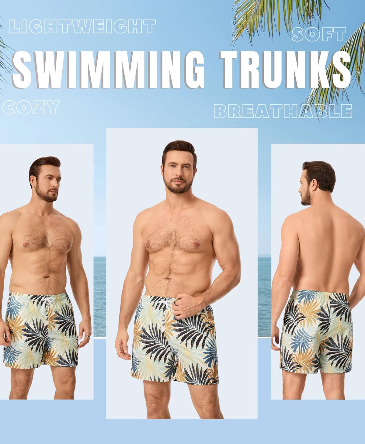 AMZSPORT Men's Swim Trunks