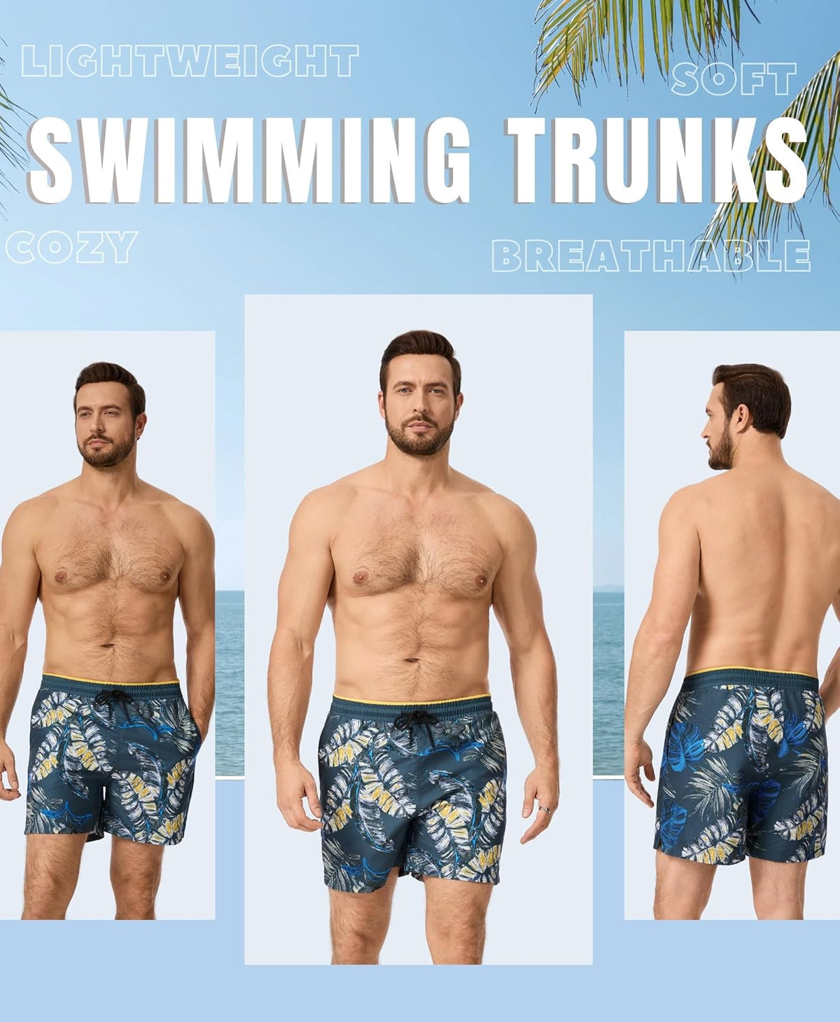 AMZSPORT Men's Swim Trunks