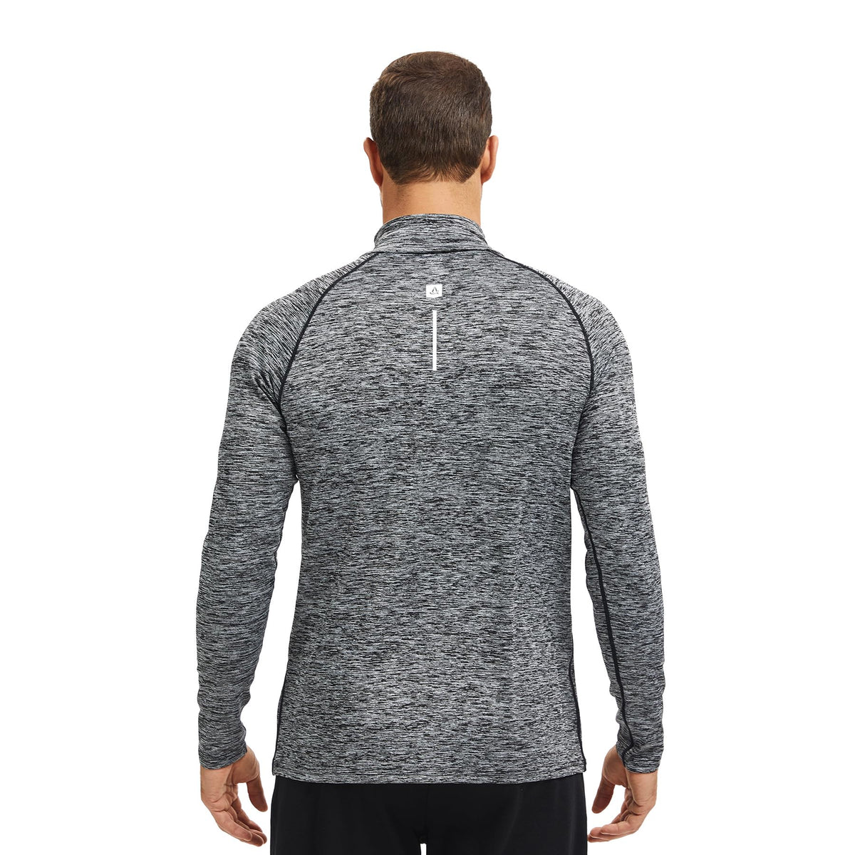 AMZSPORT Men's 1/4 Zip Long Sleeve Running & Training Shirt