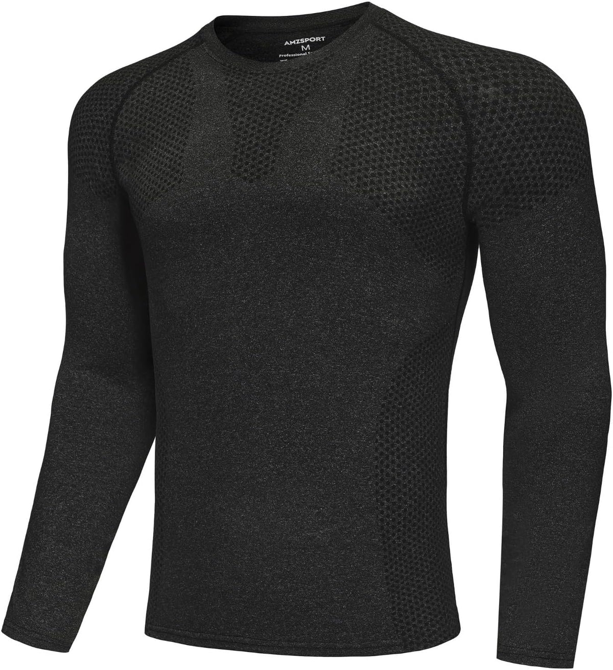 AMZSPORT Men's Long Sleeve Compression Shirt