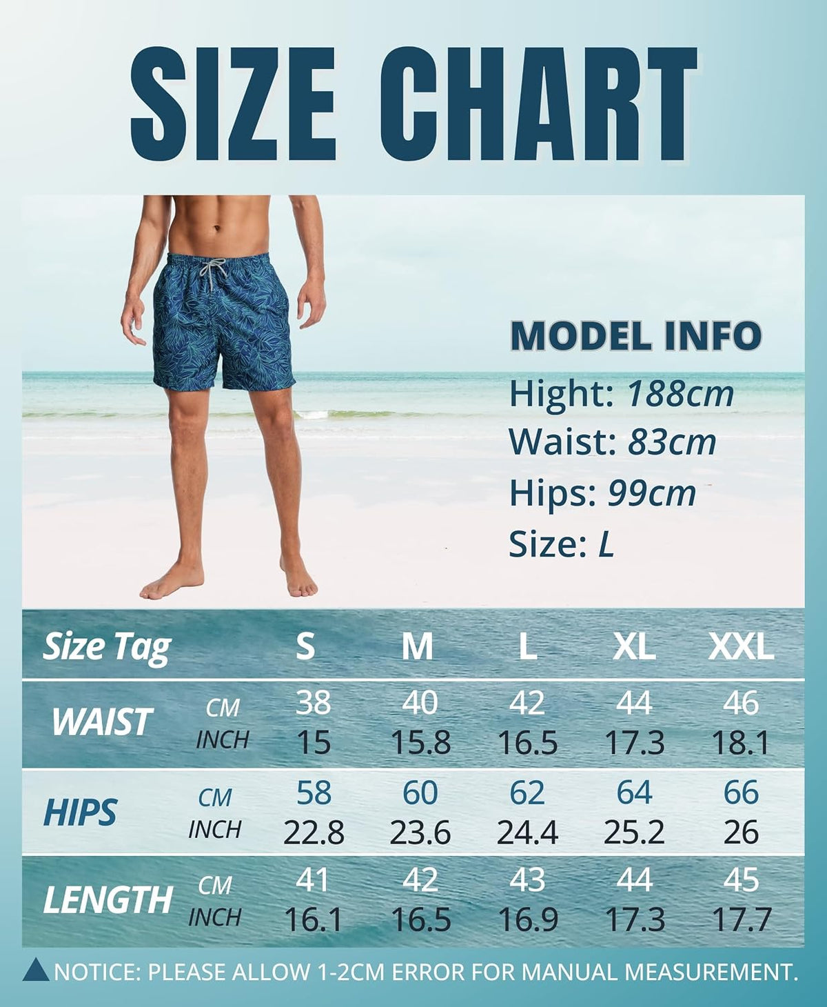 AMZSPORT Men's Swim Trunks