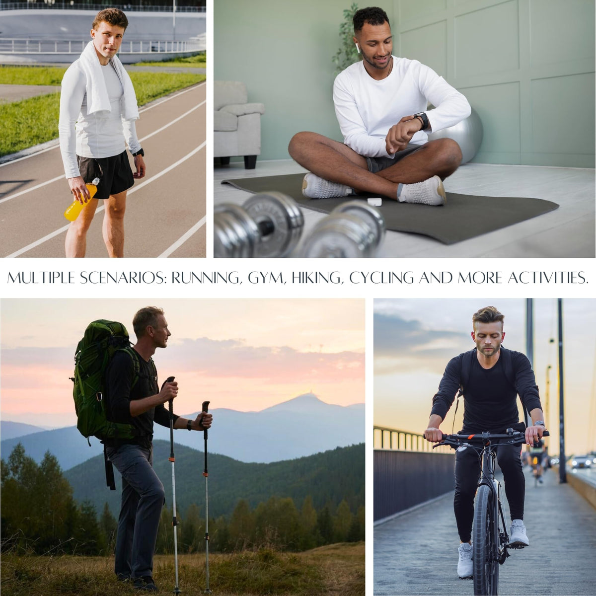 AMZSPORT Men's 3-Pack UPF 50+ Long Sleeve Sun Protection Shirt