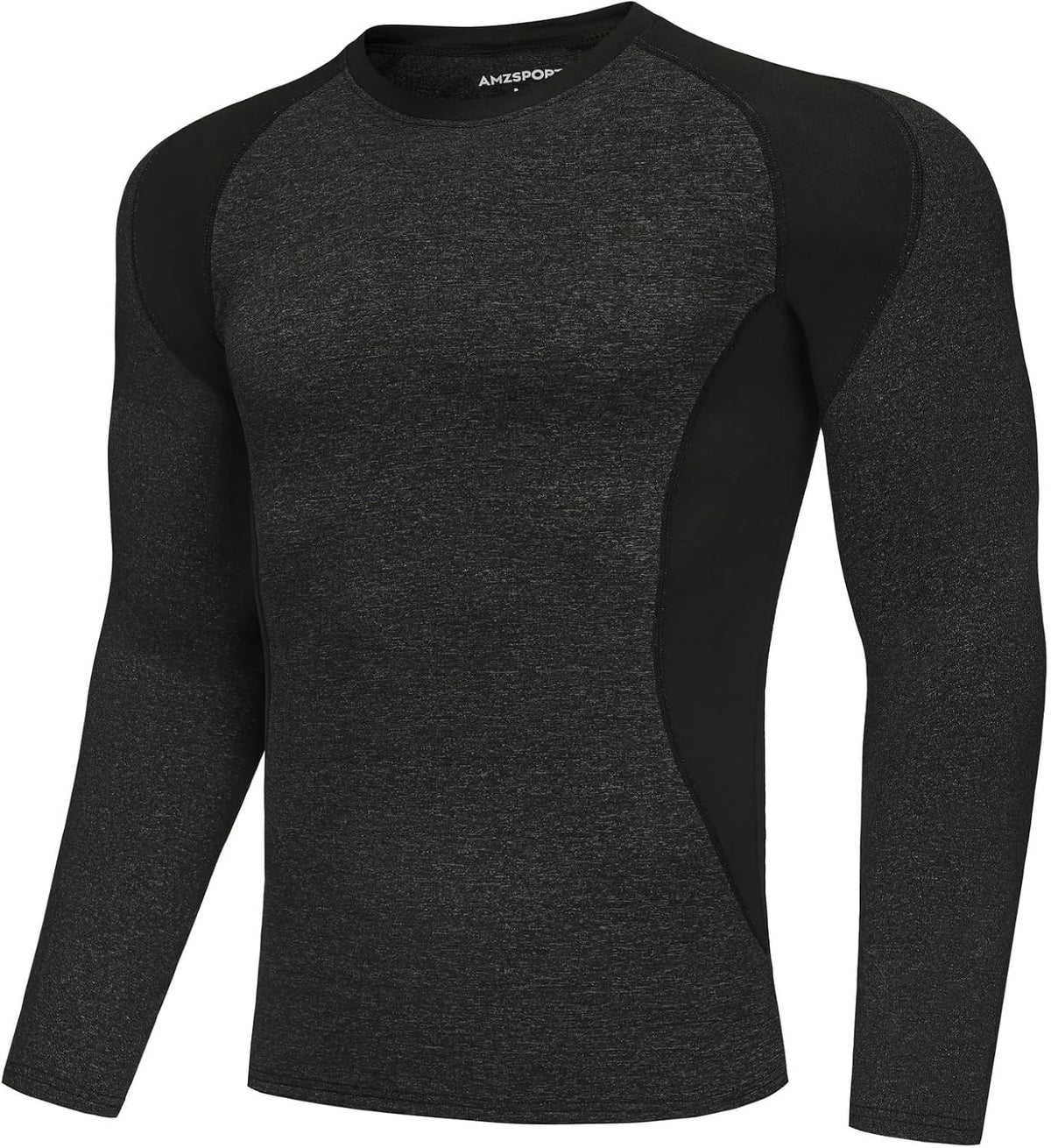 AMZSPORT Men's Long Sleeve Compression Shirt