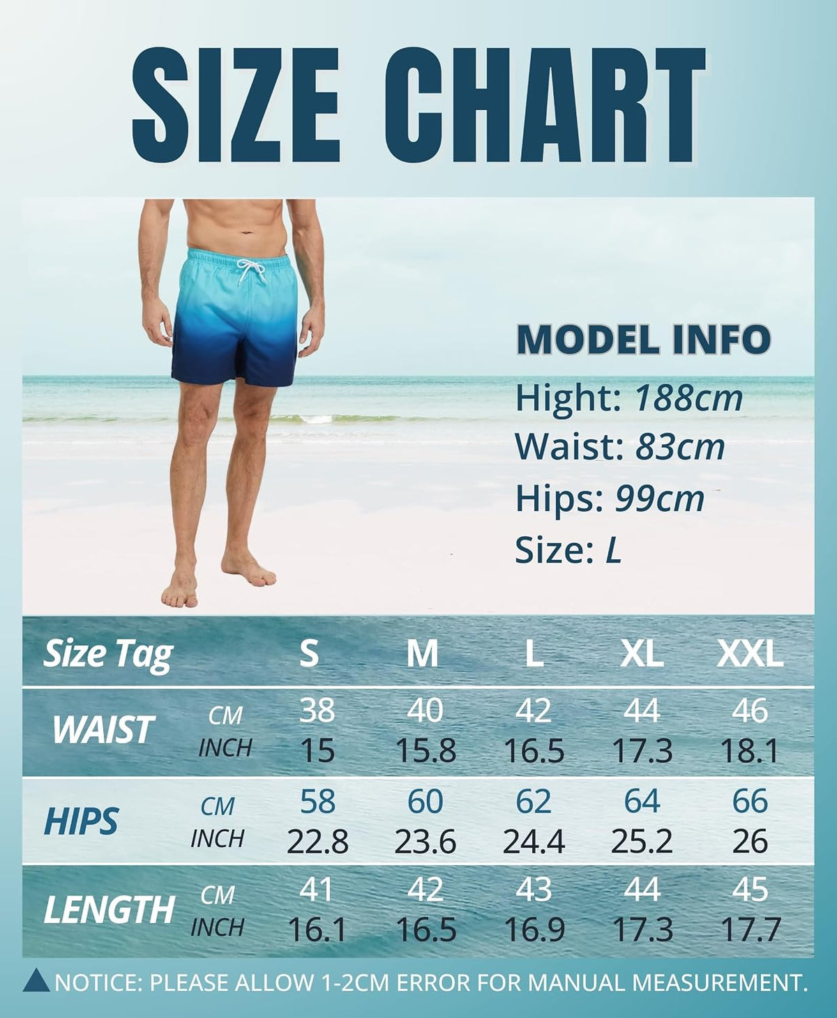 AMZSPORT Men's Swim Trunks