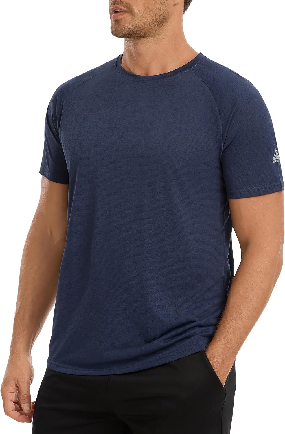 AMZSPORT Men's Lightweight Breathable Short Sleeve Running T-Shirt