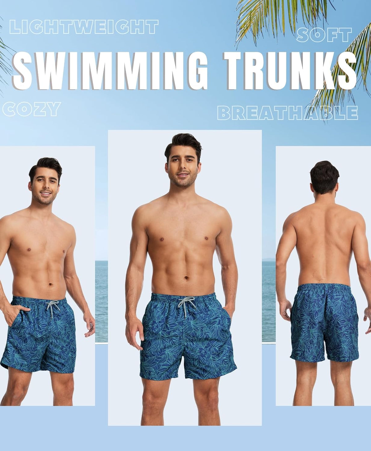 AMZSPORT Men's Swim Trunks