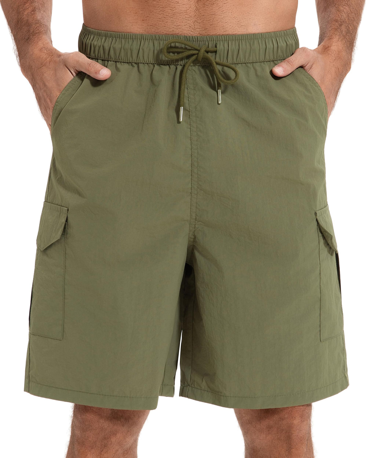 AMZSPORT Men's Lightweight Cargo Shorts with 5 Pockets