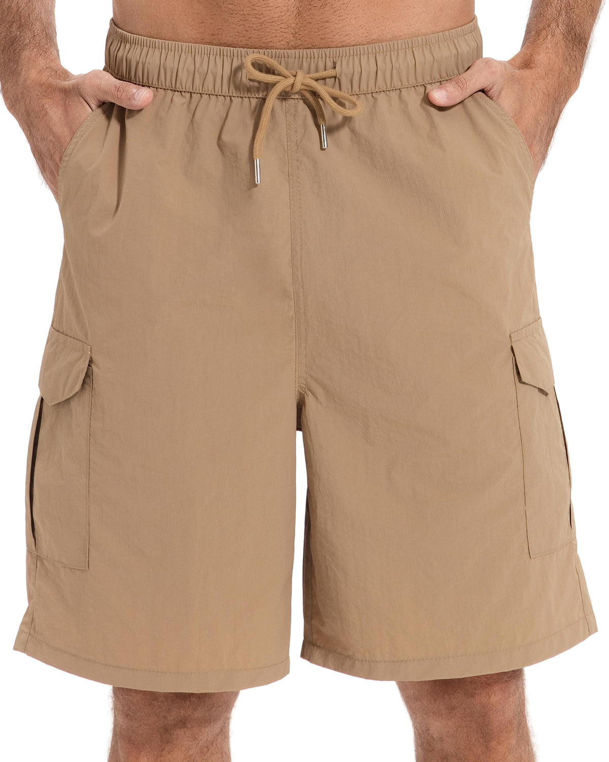 AMZSPORT Men's Lightweight Cargo Shorts with 5 Pockets