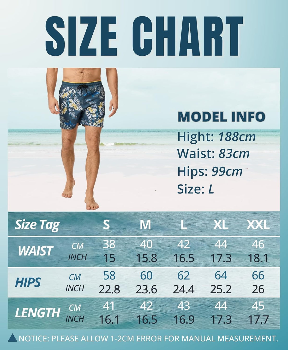 AMZSPORT Men's Swim Trunks