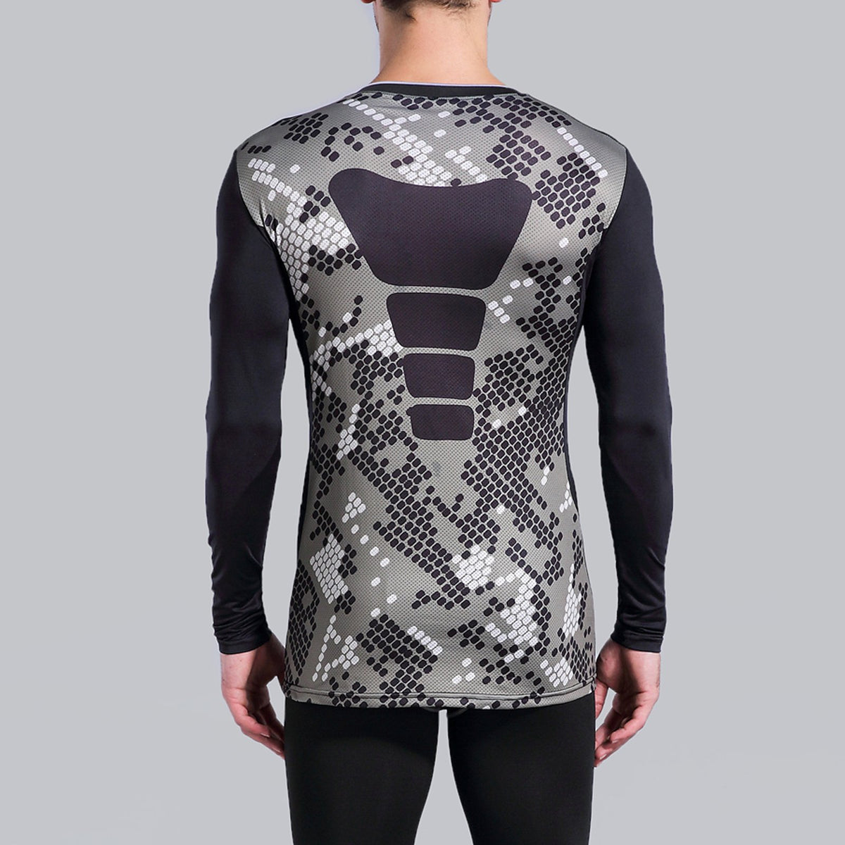 AMZSPORT Men's Long Sleeve Compression Shirt, All-Season