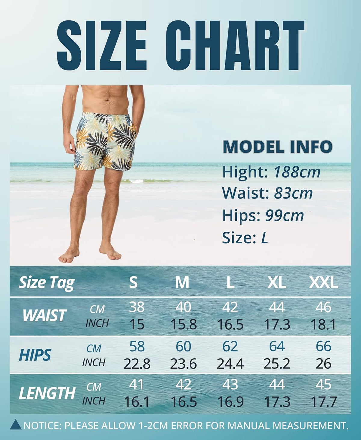 AMZSPORT Men's Swim Trunks