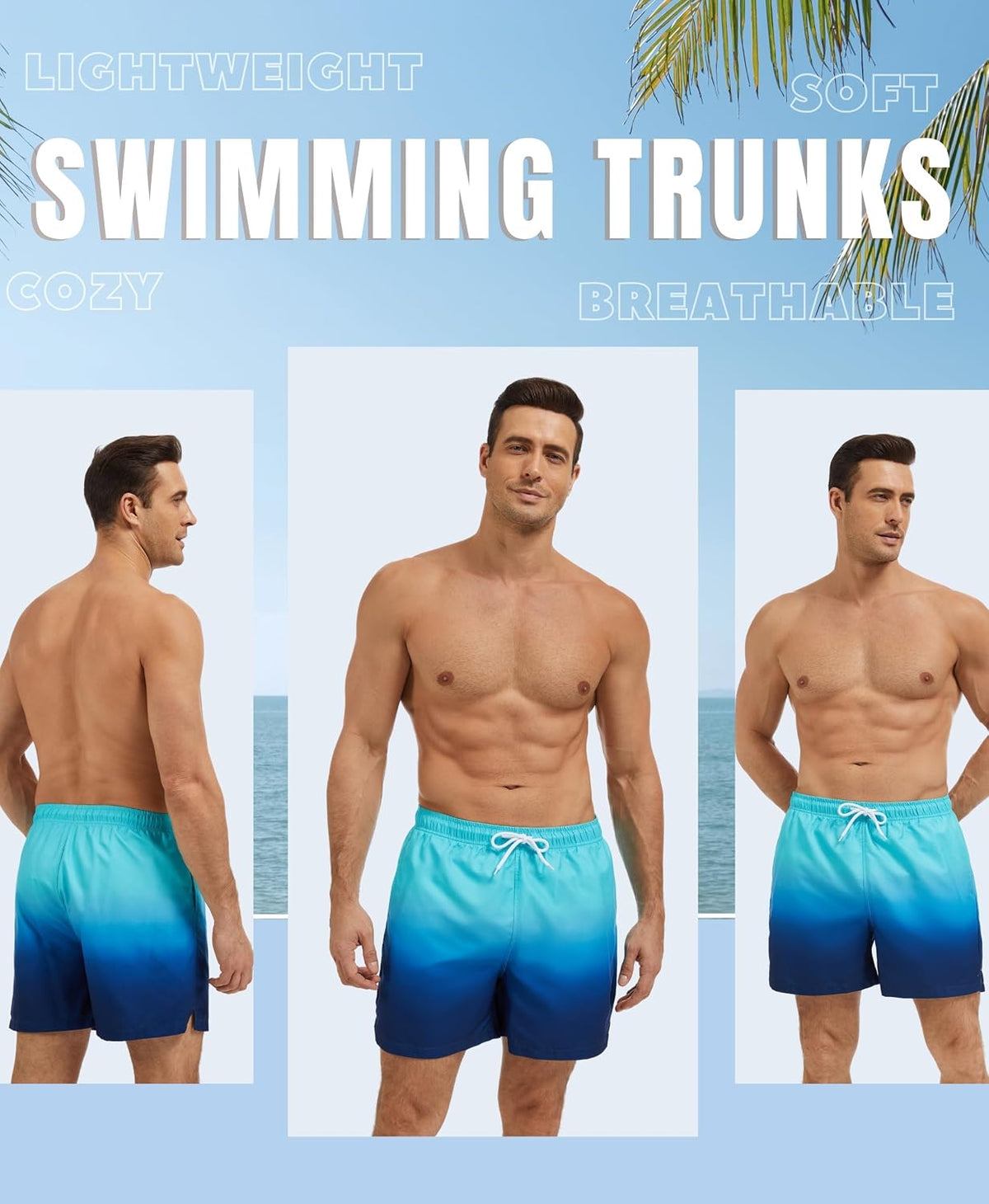AMZSPORT Men's Swim Trunks