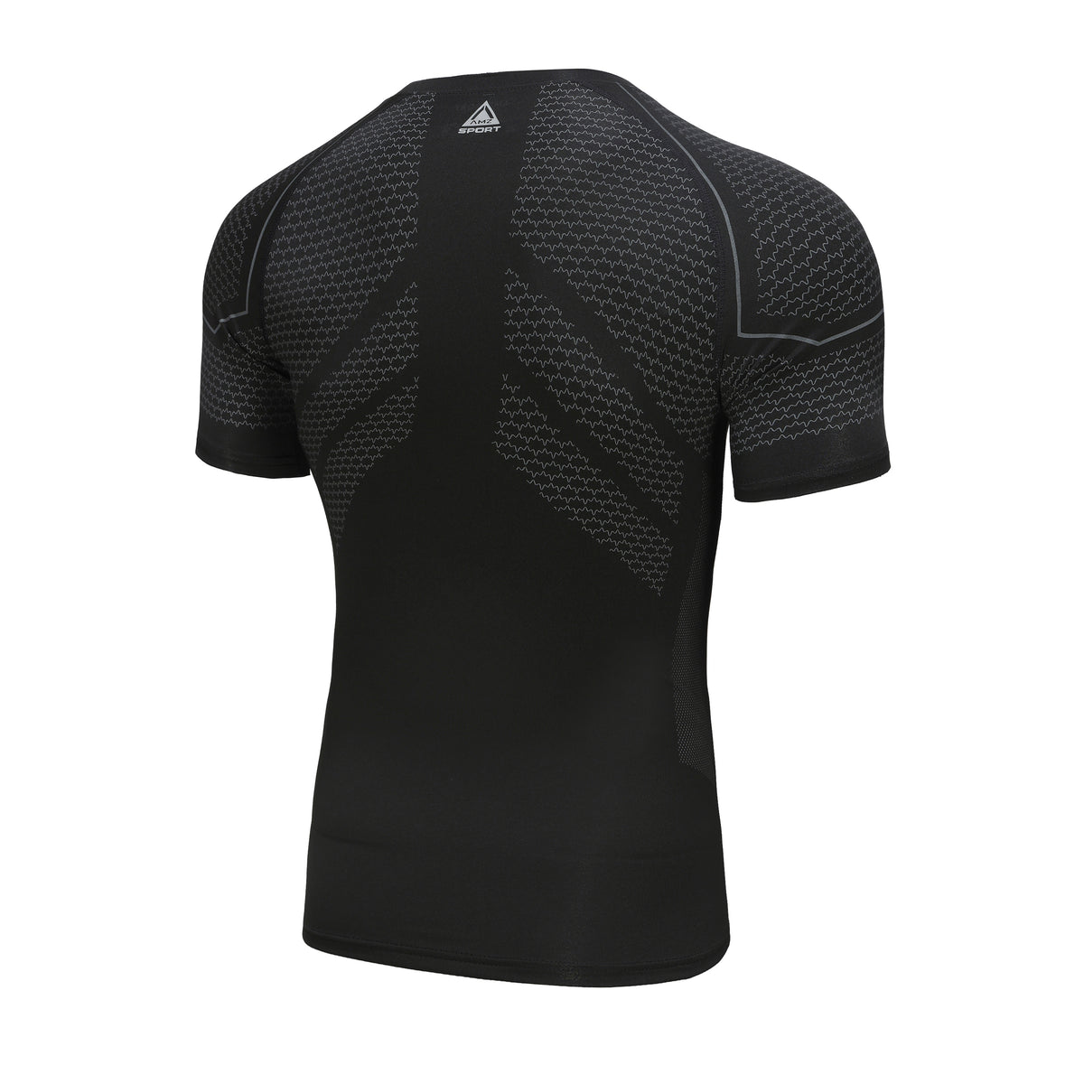 Amzsport Men's Compression Short-Sleeved TRAINING TOP